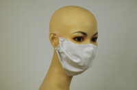 Mund-Nasen-Maske aus Stoff, weiß, bis 60° C waschbar,...