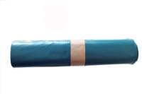 MÜLLSACK 70L, 57x100cm, blau, LDPE, 1 Karton / 250 Beutel