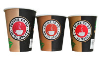 Hot Drink Cup Kaffeebecher, versch. Größen, Mengen, mit / ohne Deckel