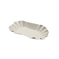 Pappschalen weiß oval 400g, 14x22x3,7 cm,...