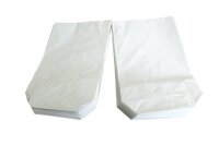 Papierbodenbeutel weiß, gefädelt, 17 x 26 cm, 1 kg, 50 Stück
