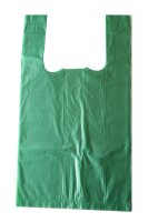 Hemdchentragetaschen grün, 160 + 120 x 300 mm, 1000 Stück