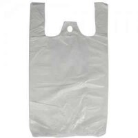 Hemdchentragetaschen weiß,  160 + 120 x 300 mm, 1000 Stück